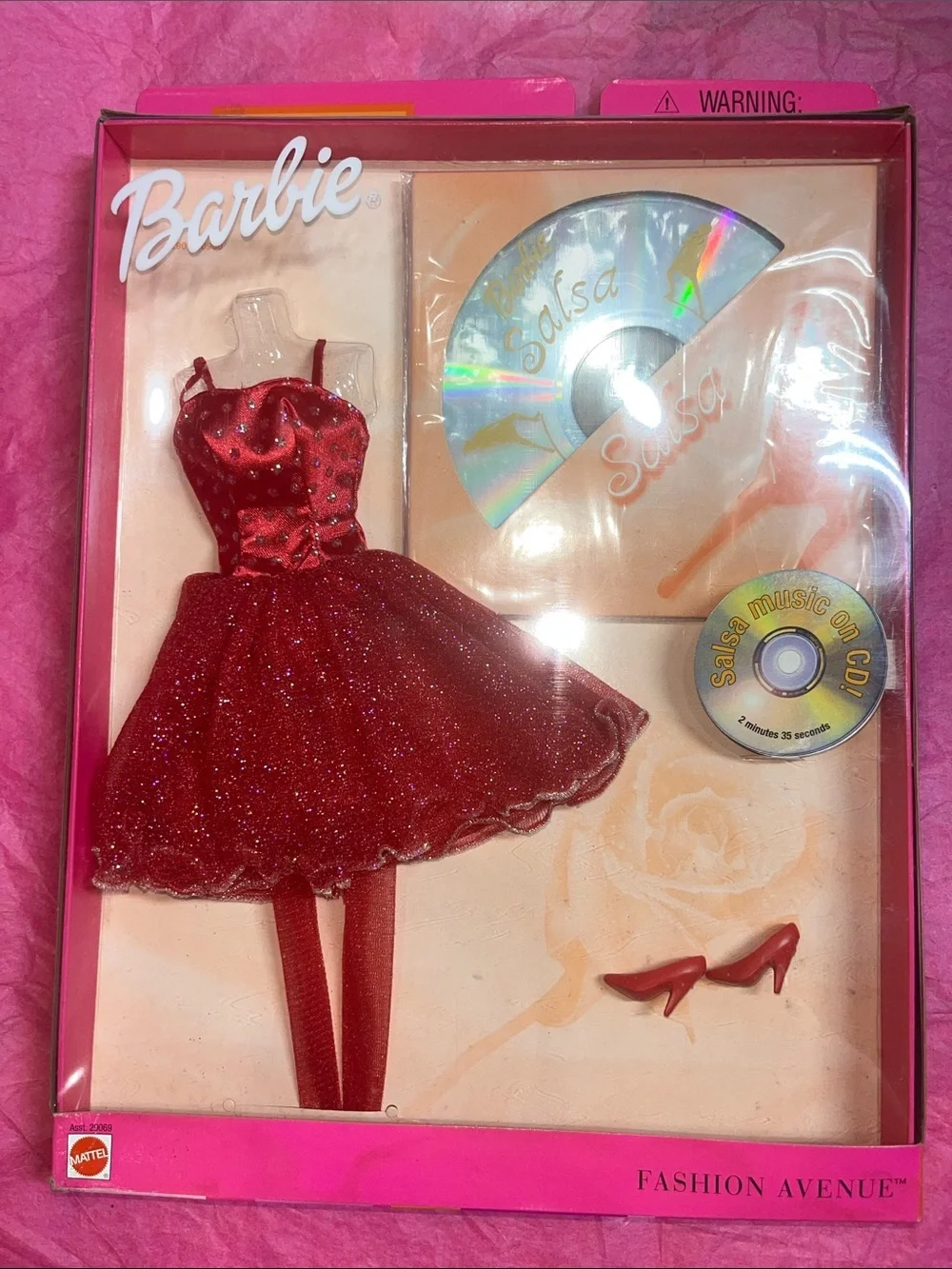 1996 Mattel Barbie Boutique Fashion Avenue Blue Coat Set NRFB